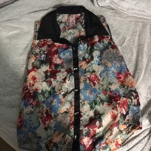 Mauve sleeveless sheer top